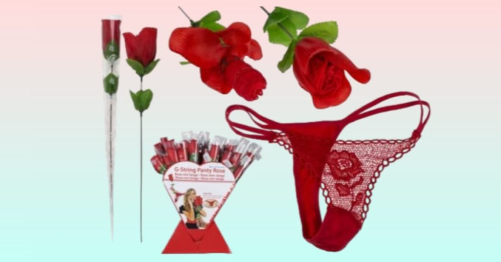 Biche Valentines Gift Panty & Bra With Red Rose 🌹