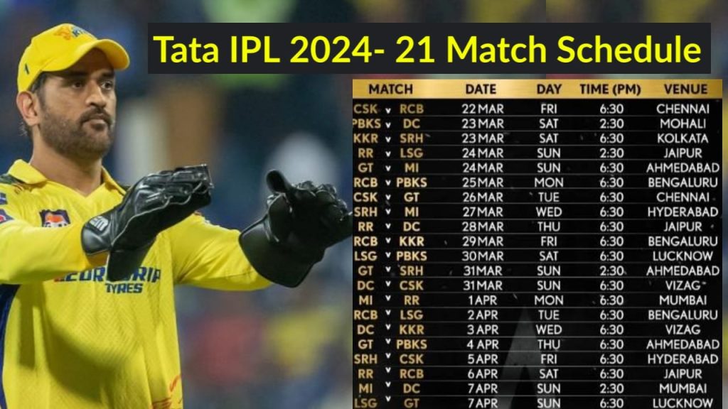 IPL 2024 Schedual 