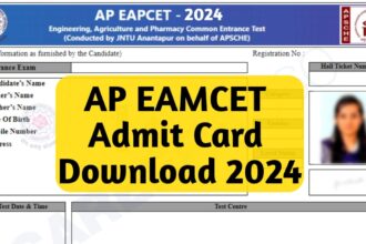 AP EAMCET Admit Card Download 2024